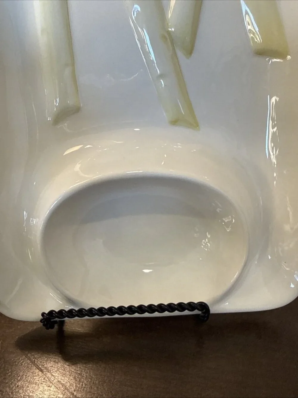 Williams Sonoma Ceramic Pottery Asparagus Platter & Sauce Tray Made in Italy